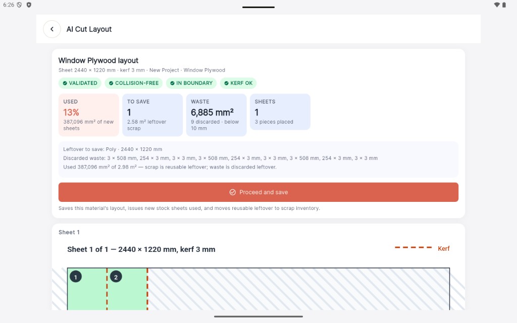 AI Cut Layout