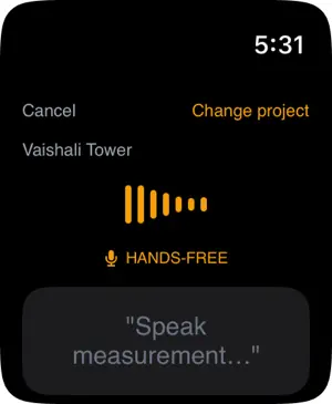 Hands-free measurement